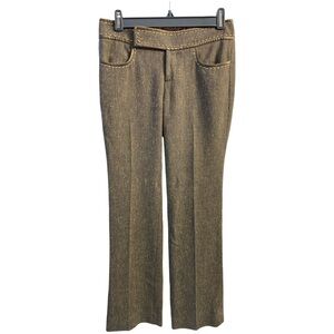 Rebecca Taylor Tweed Trousers Size 0 Textured
Wool-blend Minimalist Elegant